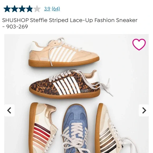 ShuShop Blue and White Striped Sneakers with Tan Sole size 9 BNWT - Picture 5 of 6
